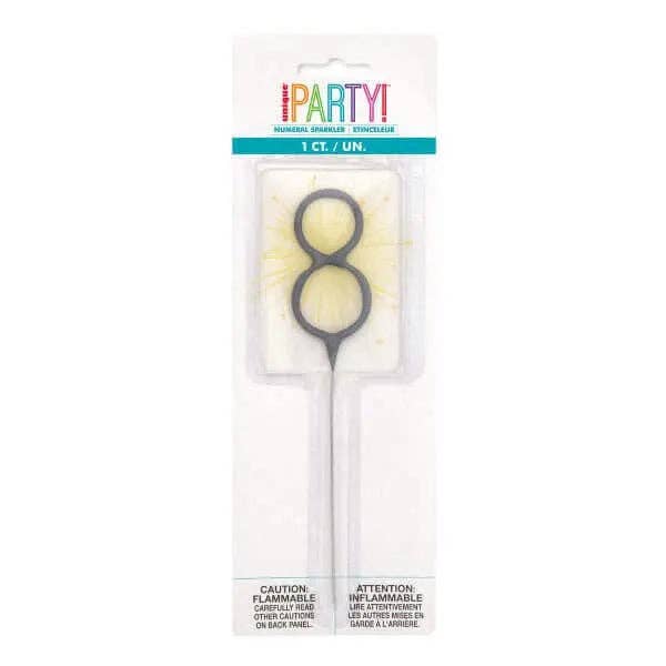 Party Expo, LLC - Wholesale Sparkler - 7" Number '8' Sparkler2
