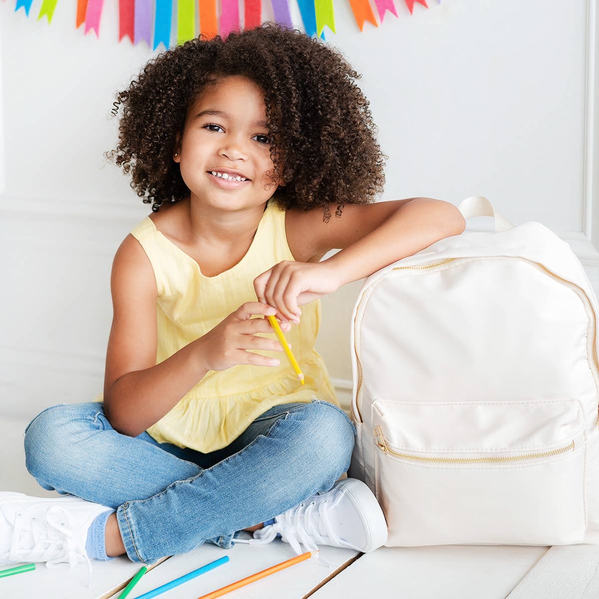 Viv&Lou - Wholesale Backpack - Women's - Creme Charlie Backpack2