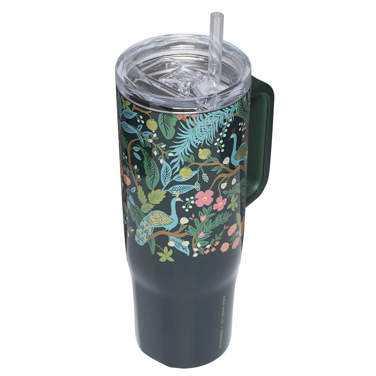CORKCICLE - Wholesale Insulated Mug/Tumbler - Cruiser - 40oz Rifle Paper - Peacock Blue2