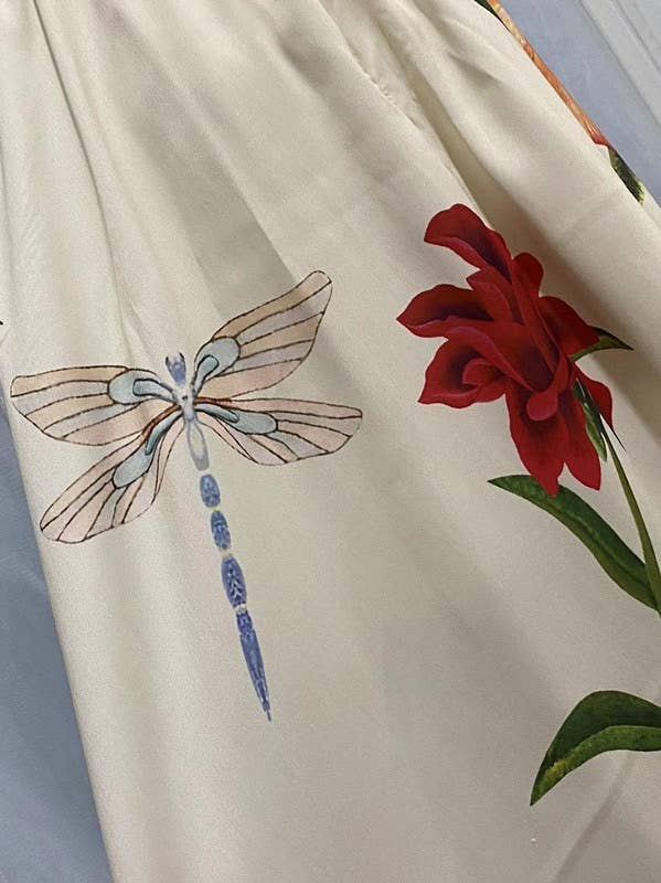 Multicolore Robe d'été à bretelles brodée 3D SY112 en vente sur Faire9