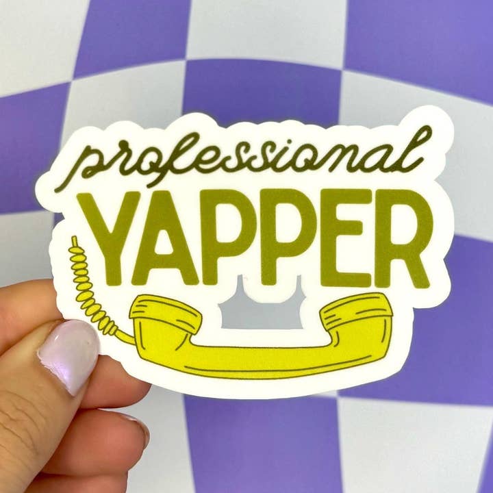 Professional Yapper Sticker for wholesale by Ordinary Joy Studio