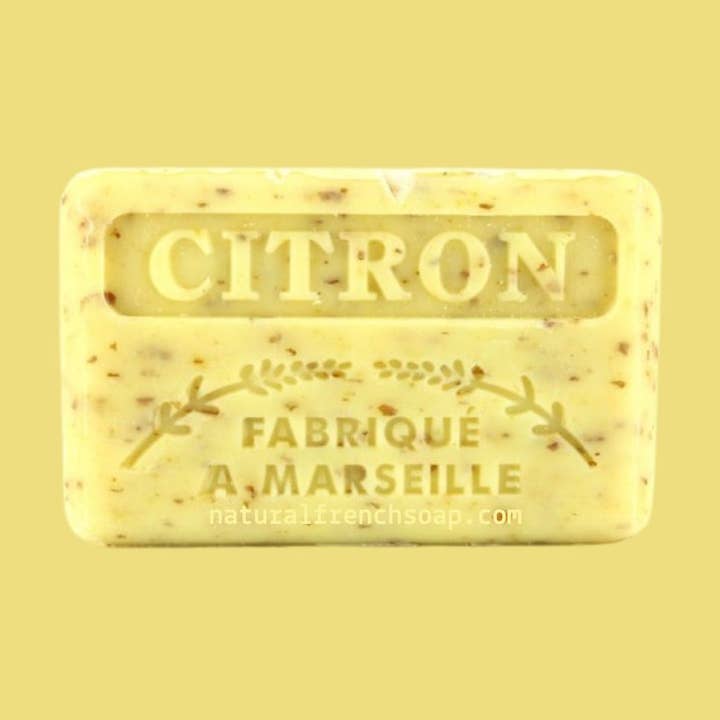125g French Soap with Crushed Lemon for wholesale by French Soap Wholesale