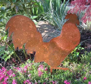 Rustica Ornamentals - Wholesale Outdoor Ornament/Decor - Metal Rooster Yard Art or Wall Hanging1