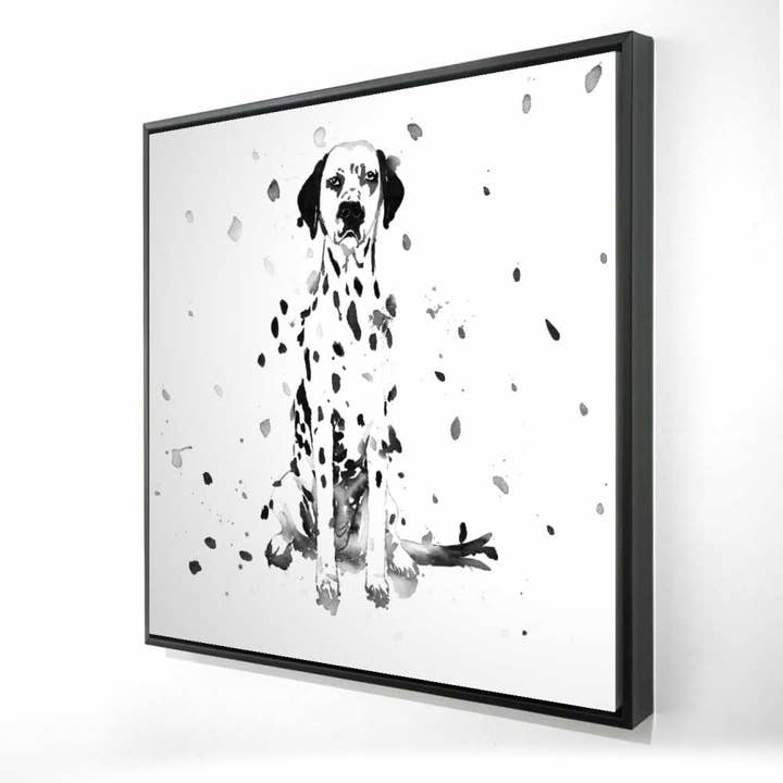 Dalmatinerhund Inramad Canvas | Sovrumsdjur Dekor | Hemkonst för wholesale av BEGIN HOME DECOR