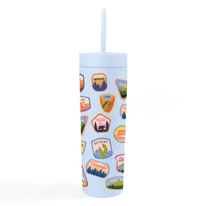 Bicchiere in Acrilico da 16oz con Stemmi dei Parchi Nazionali per la vendita all'ingrosso da parte di Pippi Post