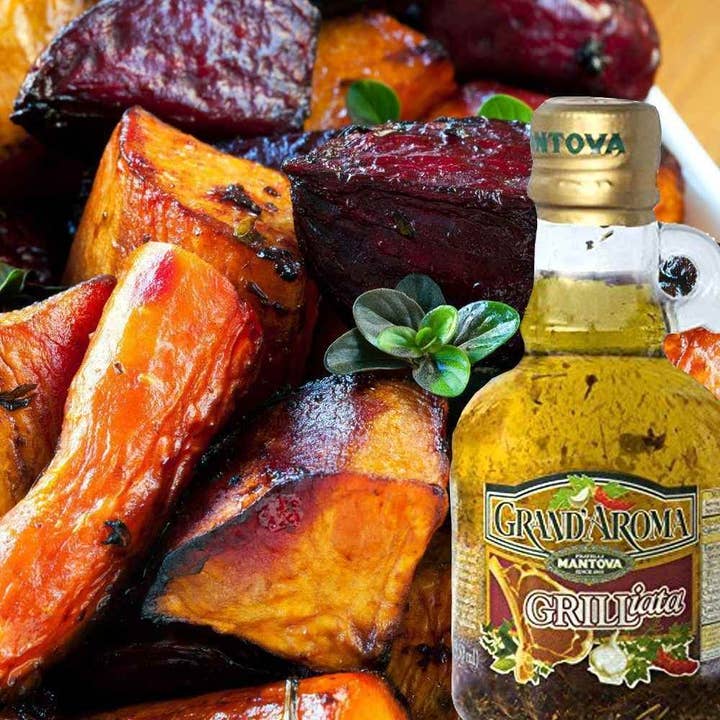 Fine Italian Food - Wholesale Olive Oil - Mantova Grand'Aroma Grilliata Extra Virgin Oil, 8.5 oz.