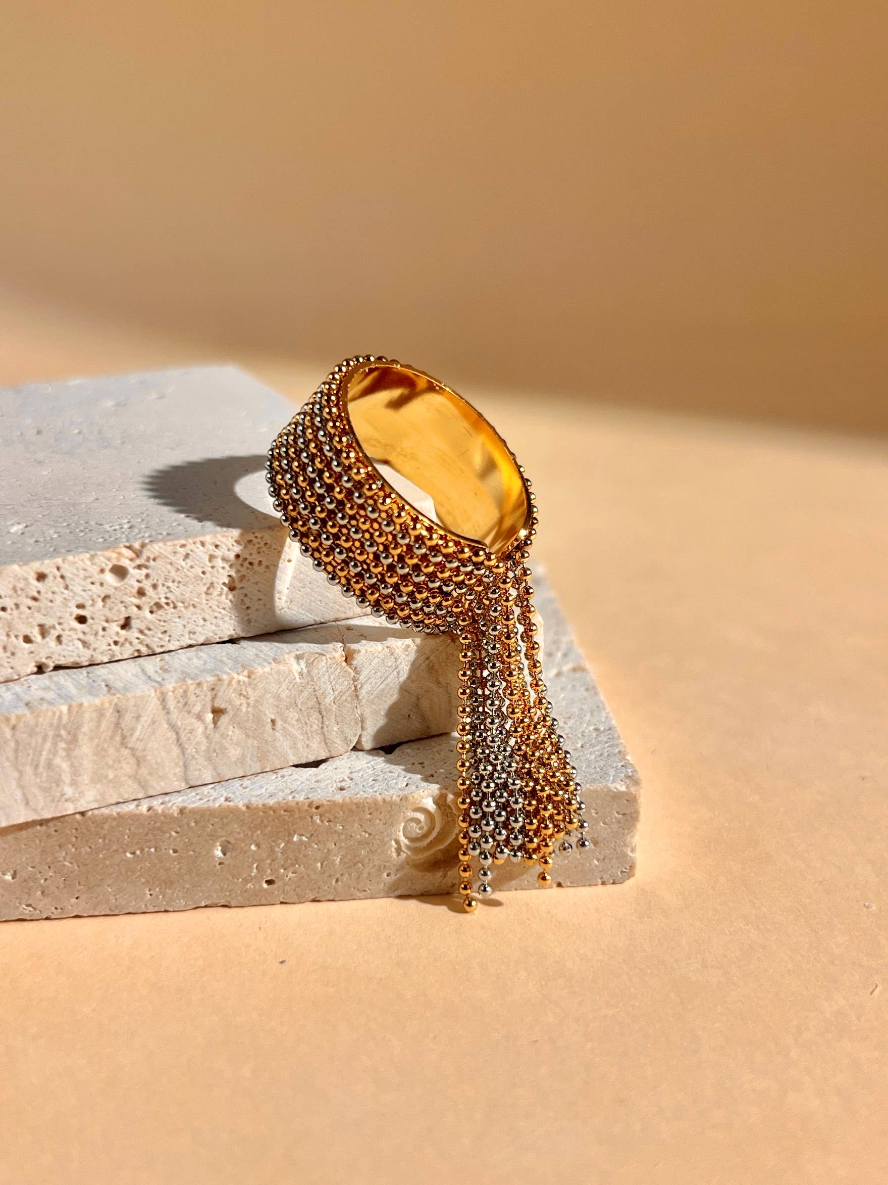 COSMOS - Wholesale Chain Ring - Bohemian Chic Chain Stainless Steel Adjustable Ring9