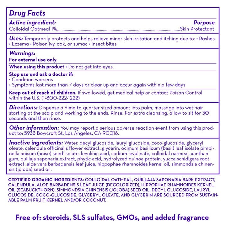 California Baby - Wholesale 2-in-1 shampoo & body wash – Baby - Therapeutic Relief™ Eczema Shampoo & Bodywash5