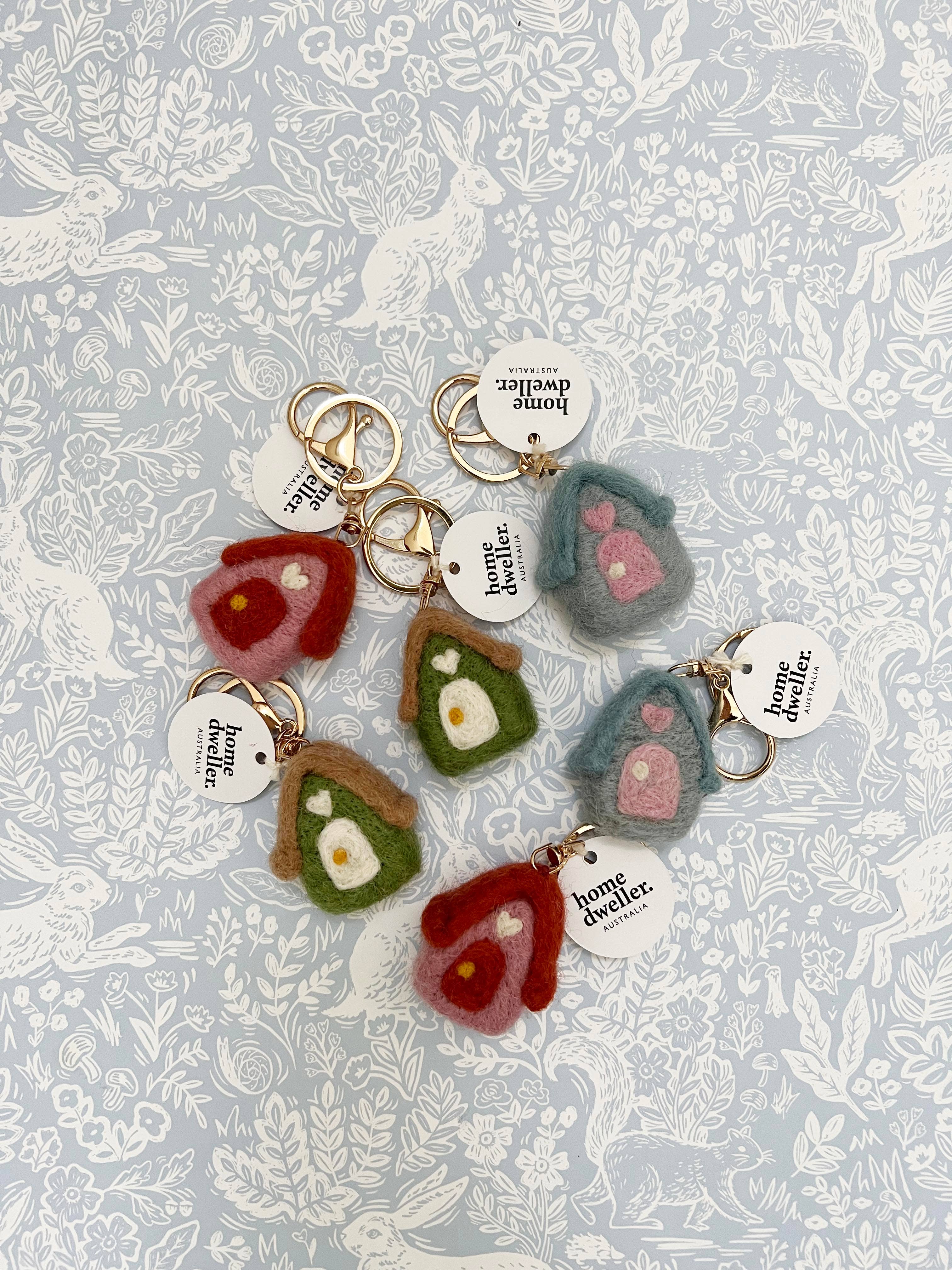Home Dweller - Wholesale Keychain – Women's - Felt House Keychain | Bag Charm2