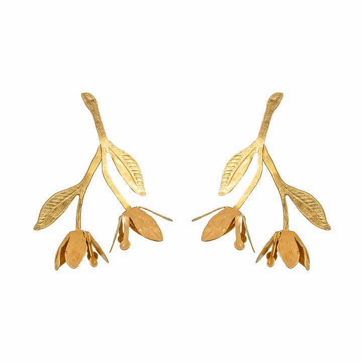 Damson Flower Ohrringe für den Großhandel von We Dream in Colour