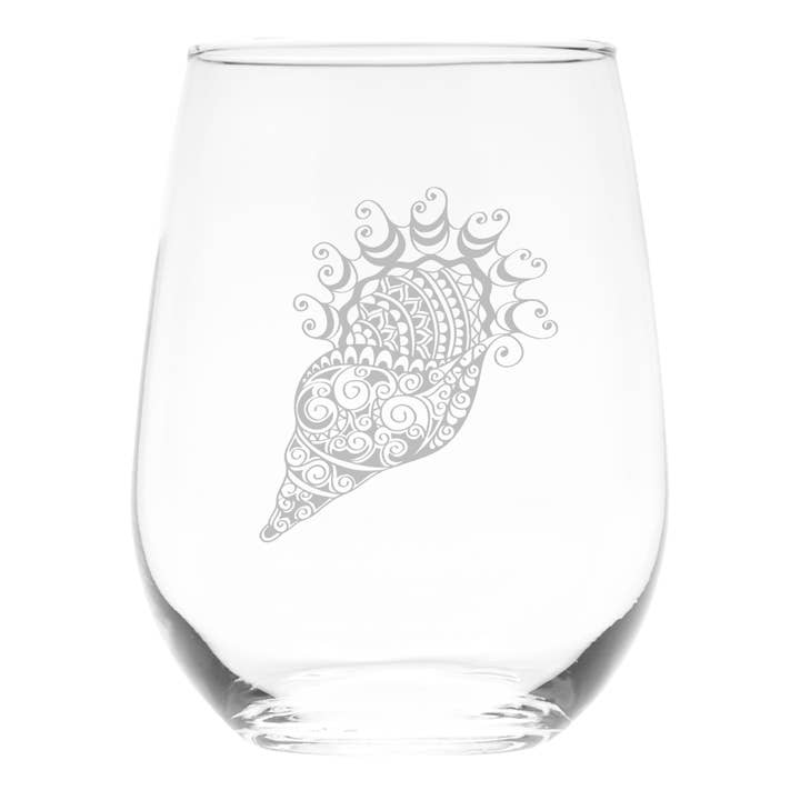 Vinglas utan stjälk med snäckskal, 50 cl (Stil SS1) för wholesale av C&M Personal Gifts
