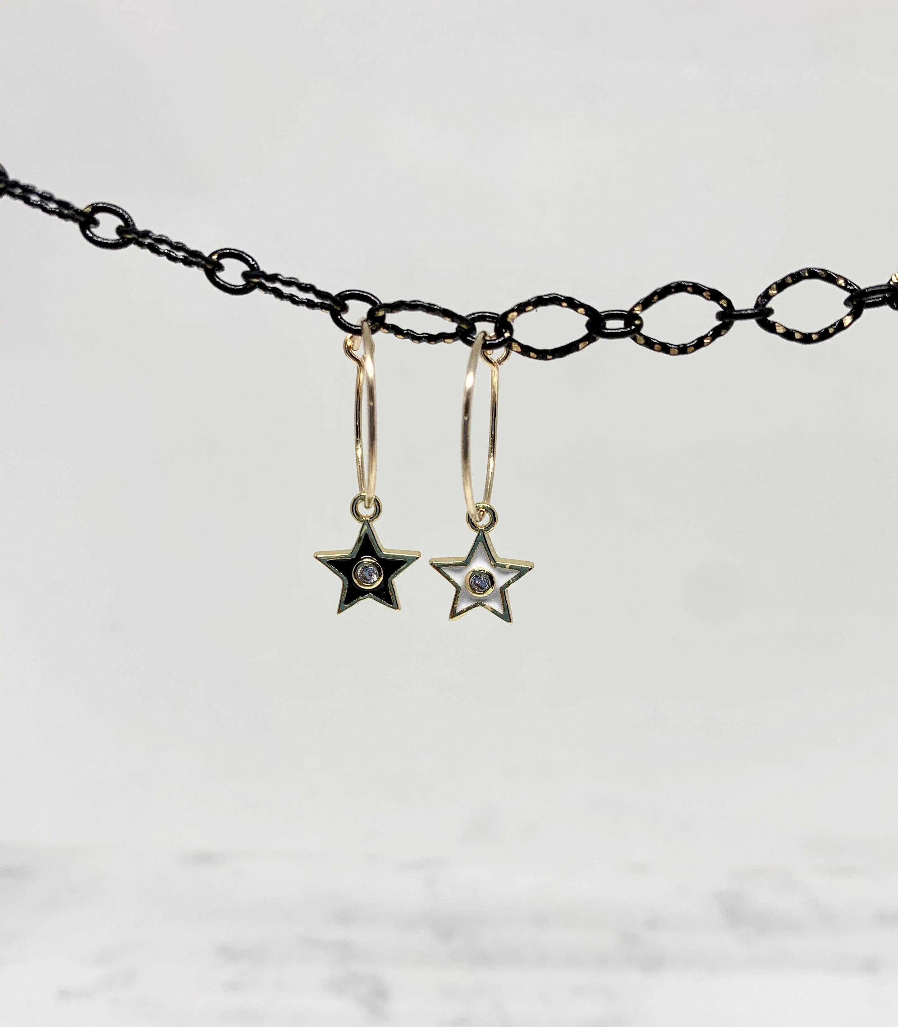 BMR - Wholesale Dangle Earrings - Small Gold Hoop With Assorted Tiny Charms15