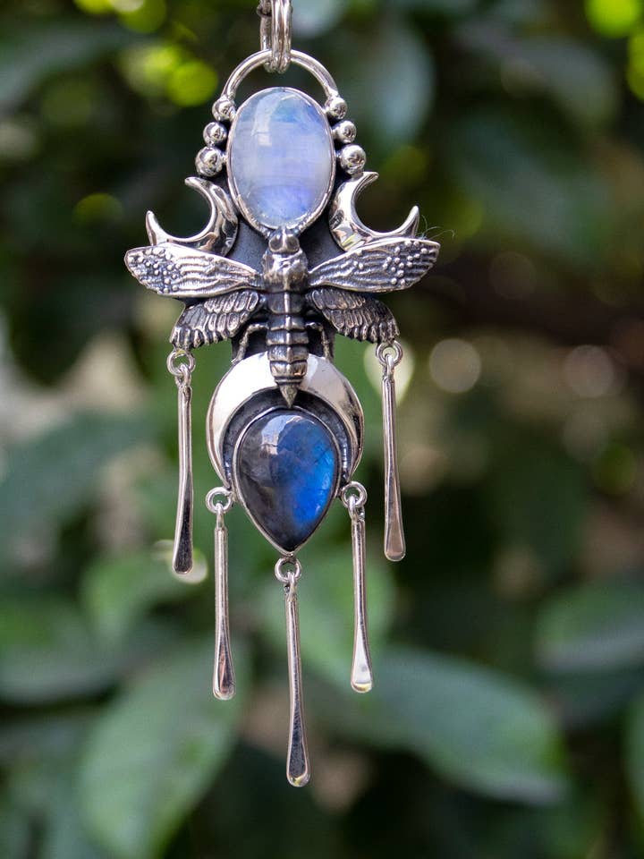 The Celestial Guardian Bee Pendant, AP- 7411 for wholesale by Ambra Jewels