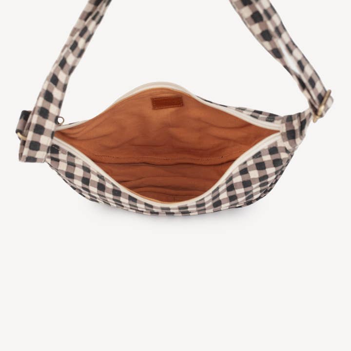 JOYN - Wholesale Crossbody Bag - Women's - Moon Sling Bag - Ink Gingham