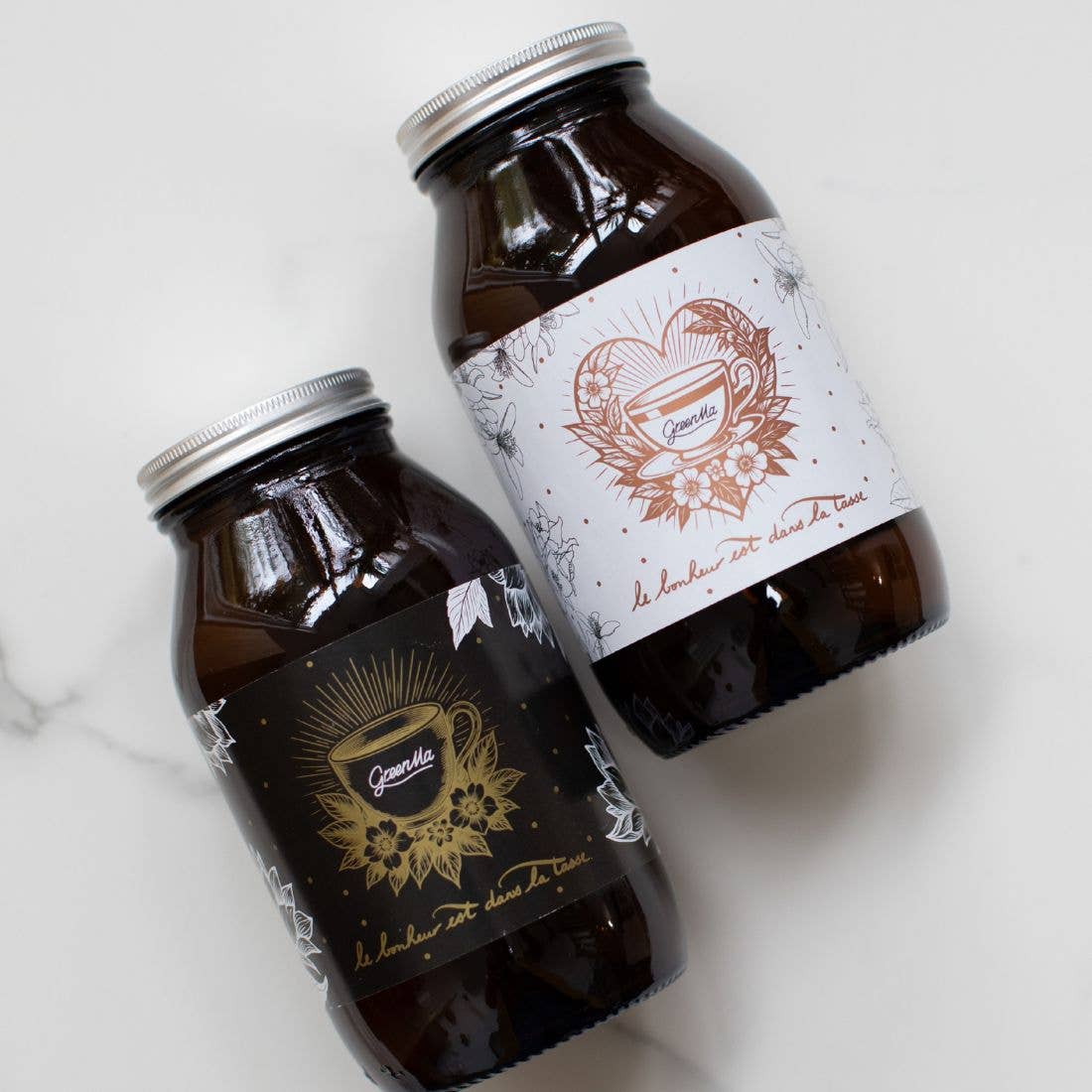 GreenMa - Wholesale Jar - EMPTY GLASS APOTHECARY JAR - refill supplement3