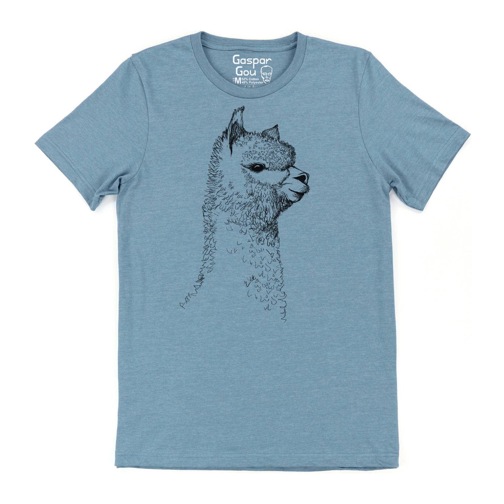 Gaspar Gou - Wholesale Screen Printed T-Shirt - Men's - Alpaca Charlie Tee2