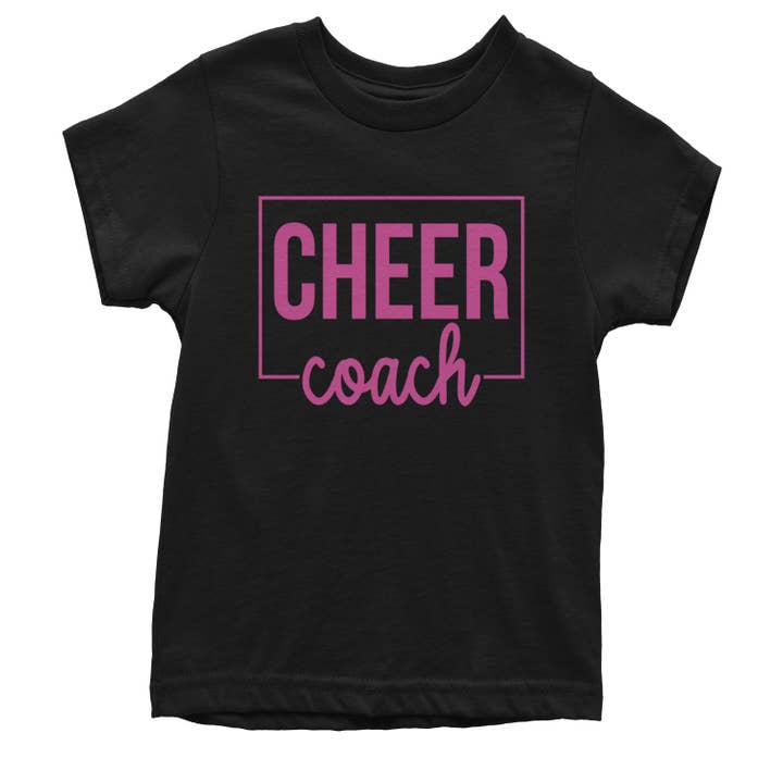 Cheer Coach Cheerleader Youth T-shirt for wholesale by Expression Tees