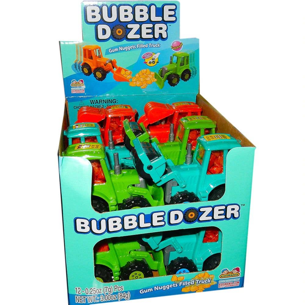 Grandpa Joe's Candy Shop – wholesale Boiled sweets – Kidsmania Bubble Dozer Candy Filled Toys, 12ct1