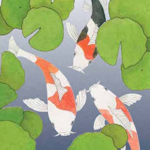VMazzoni - Wholesale Stationery/Notecard Set - Lan Su Koi Pond note Cards1