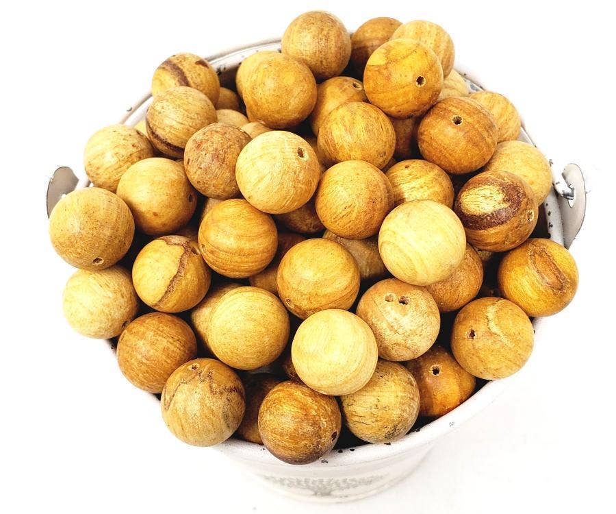 GREENROOTS USA LLC - Wholesale Kralen - Palo Santo houten kralen - 15 mm0