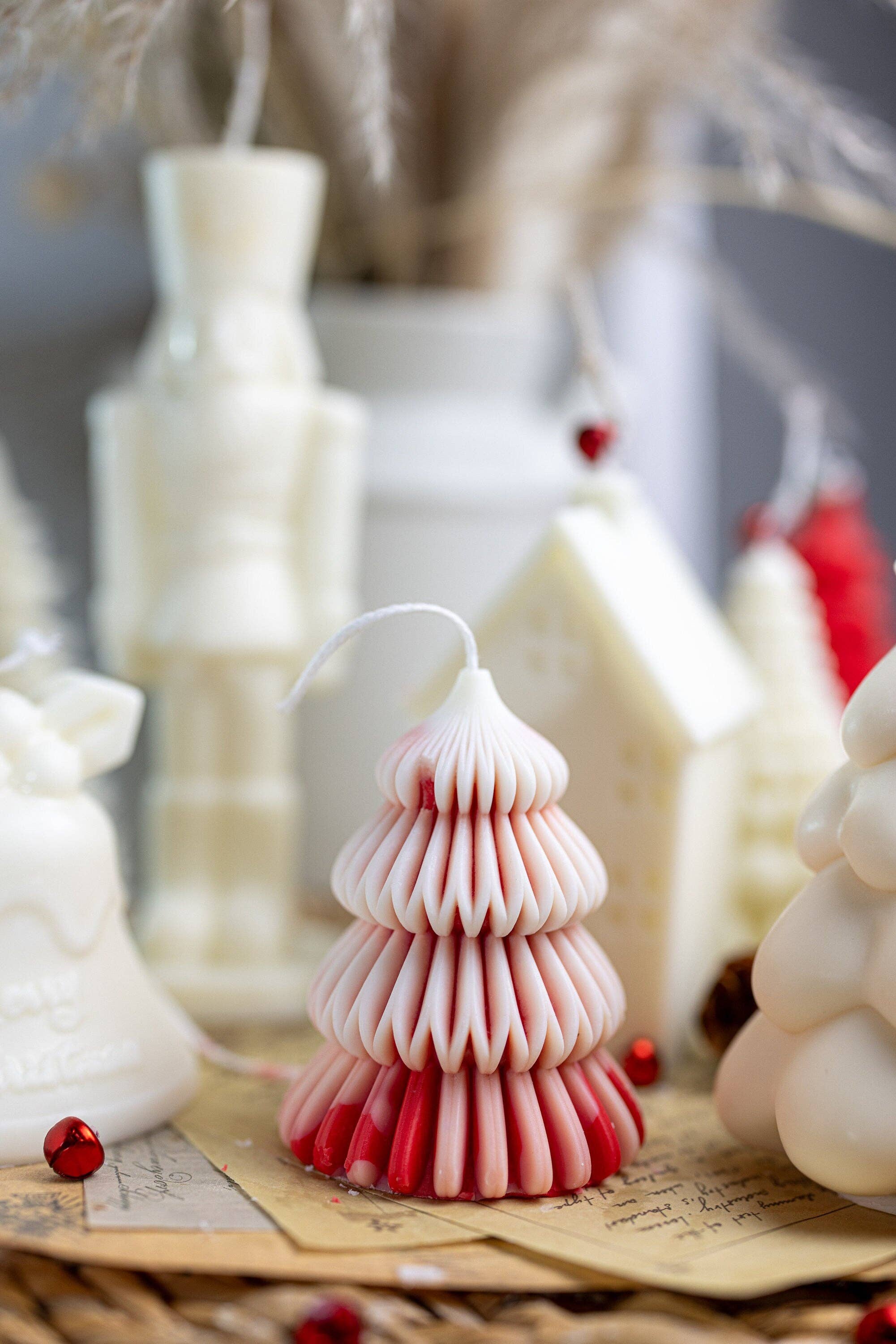 MySunshineCandless – Großhandel Geschenkkerze – Mehrschichtiger Weihnachtsbaum | Modern | Einzigartiges Kerzendekor |1