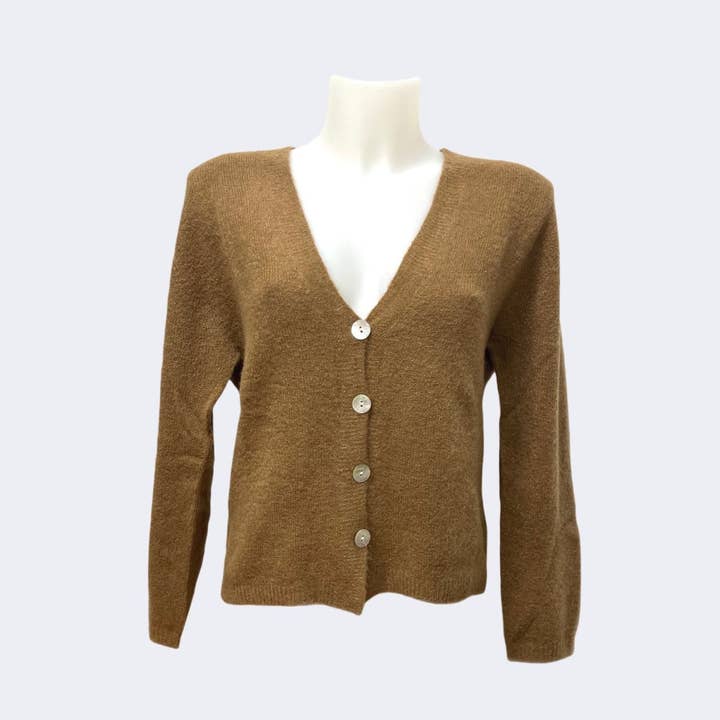 Suie Valentini srl - Wholesale Cardigan - Women's - Baby Alpaca Blend Knit Cardigan, art. 175114