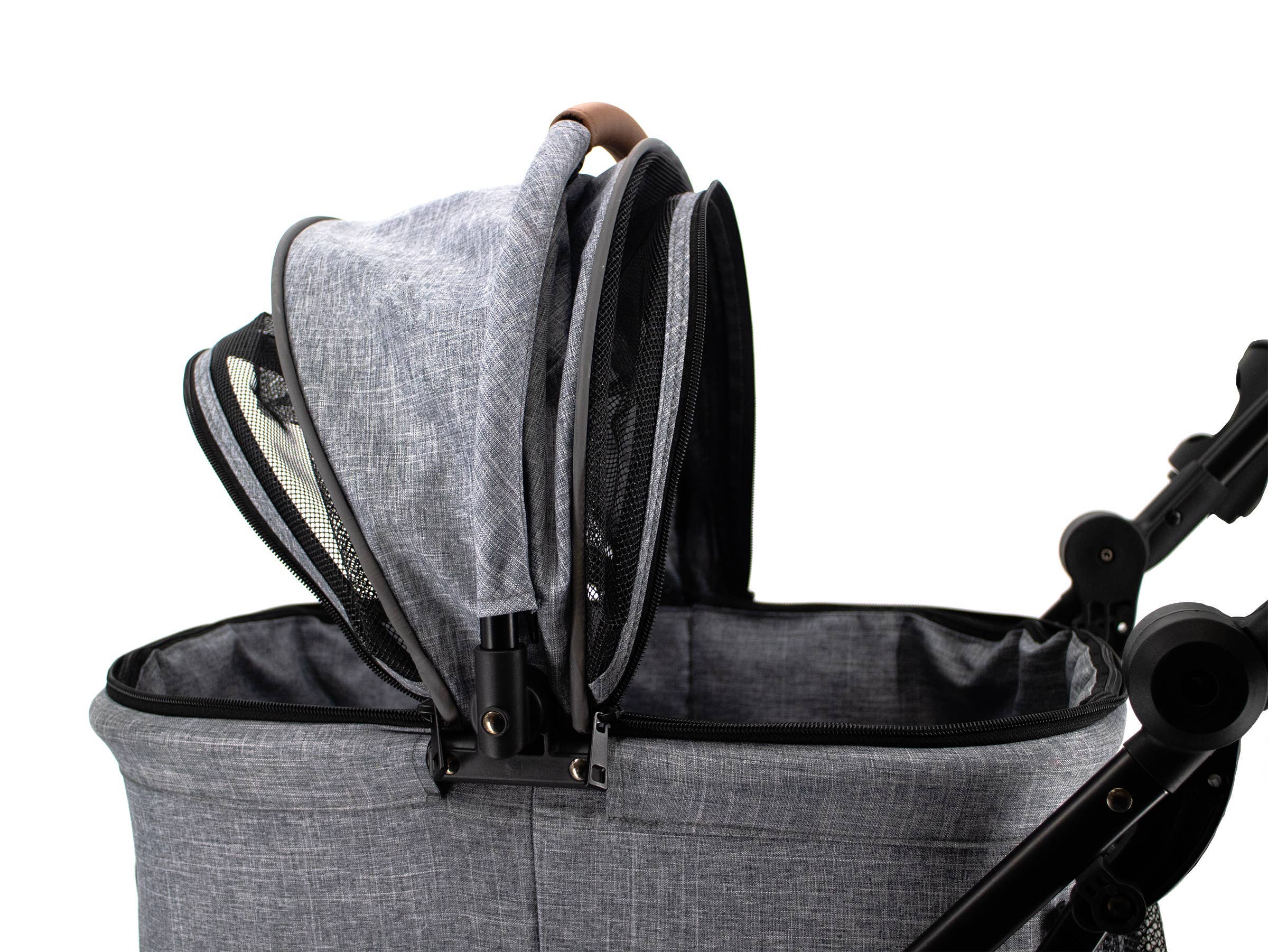 Only An Ocean Europe – wholesale Transportbur – Katt och hund – Petique 3-i-1 resesulky för husdjur med tri-fold design6