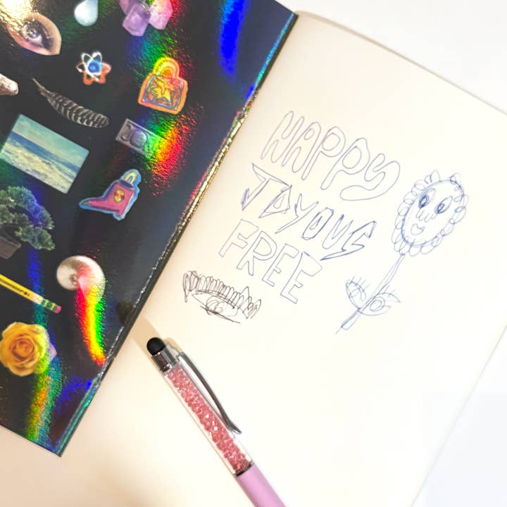 Holly Simple - Wholesale Notebook - Everything is a Spell Holographic Notebook + Sticker Set2