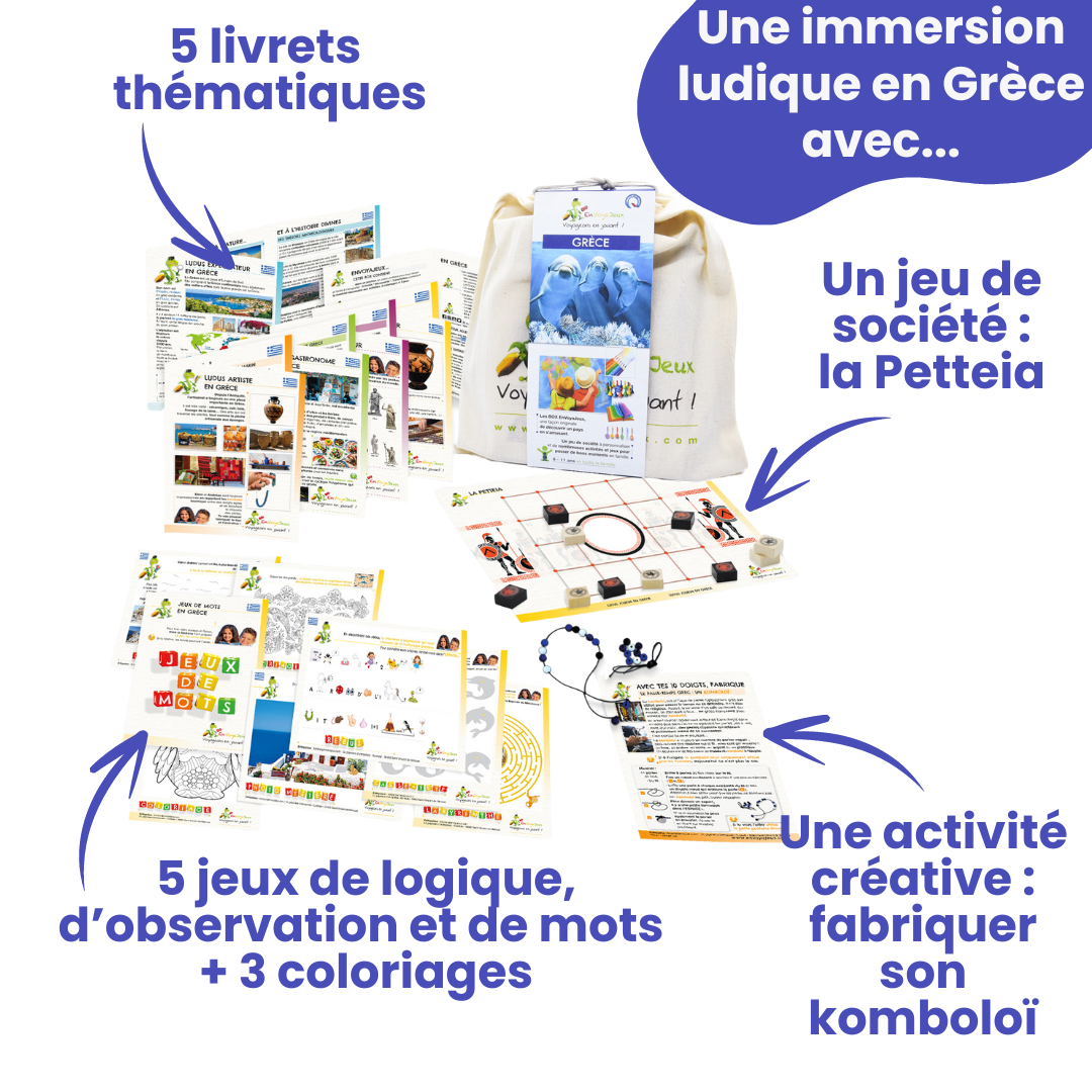 EnVoyaJeux – wholesale Kluriga spel - Barn – Lärorikt spel: Res och lek i Grekland som familj1