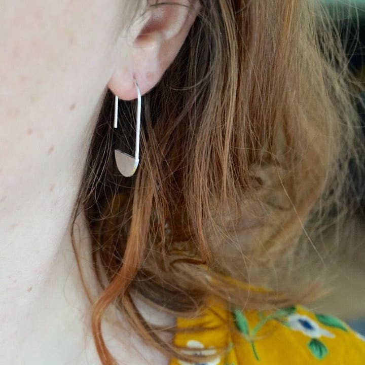 GROßE BÜROKLAMMER - minimalistische Ohrringe - Sterlingsilber für den Großhandel von Sticktails