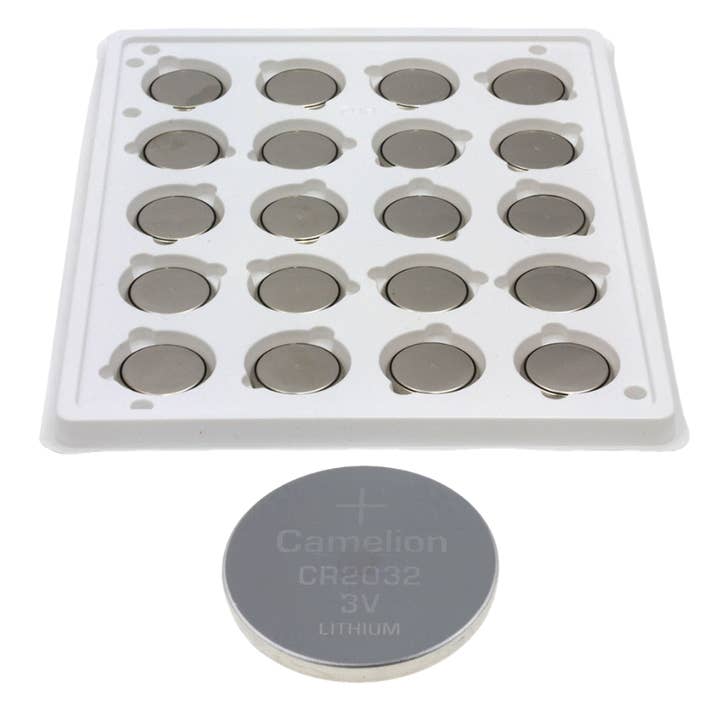Camelion Battery - Wholesale Small/Handheld Appliance - Camelion CR2032 3V Lithium Battery in Bulk Tray of 20