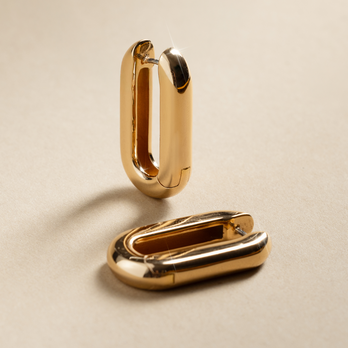 Made By Mary - Wholesale Hoop earrings - Sol Paperclip Hoop Earrings2