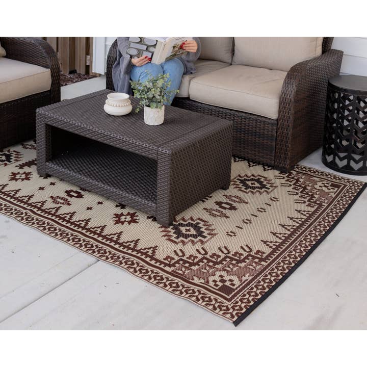 Mad Mats - Vente Tapis - Crème Apache & Marron1
