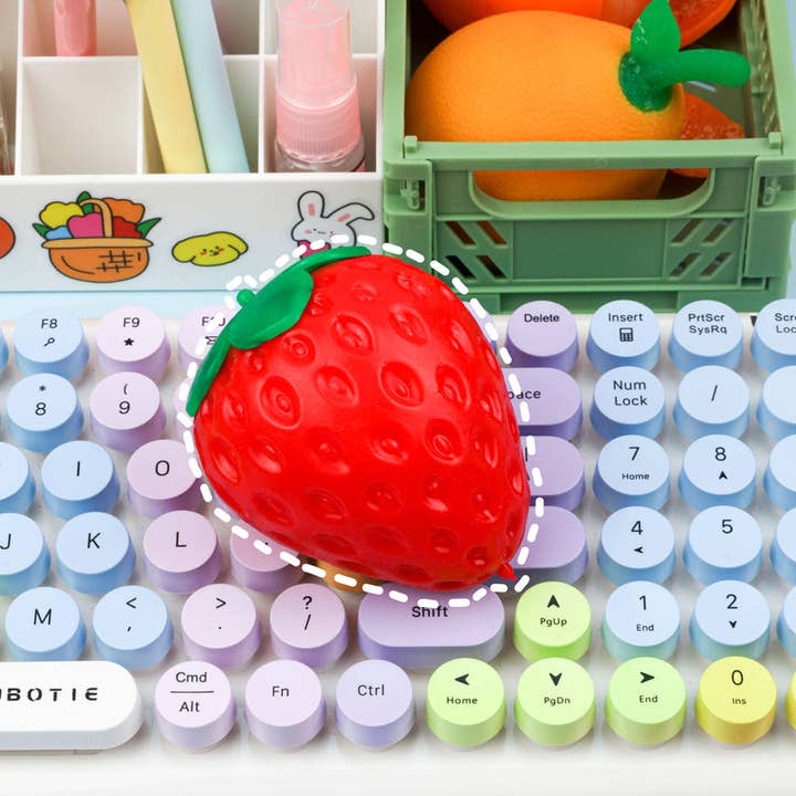 Kawaii Slime Company - Wholesale Squishy Toy - Kids & Baby - Strawberry Shaped Sensory Squishy Toy (12pc/case)