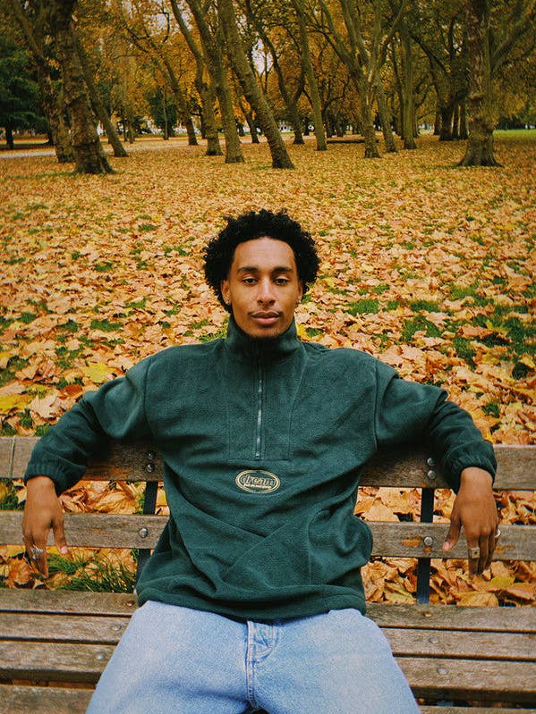 Velo verde floresta com bordado de logotipo oval por atacado de Dream But Do Not Sleep