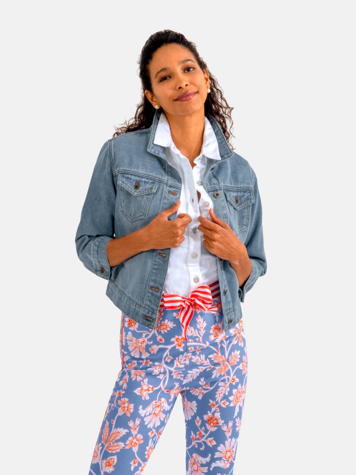 Queen Bee Denim Jacket for wholesale by Gretchen Scott LLC