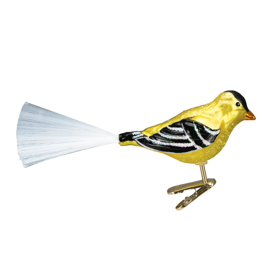 Trendy tree - Vendita all'ingrosso Nastri - Confezione regalo - Ornamento di Natale Vecchio Mondo Western Goldfinch 180380