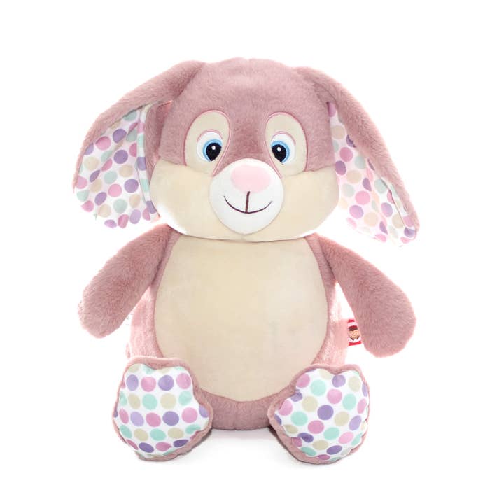 Cubbies - Wholesale Stuffed/Plush Toy - Kids & Baby - Pink Bunny - Polka Dot *FINAL SALE*