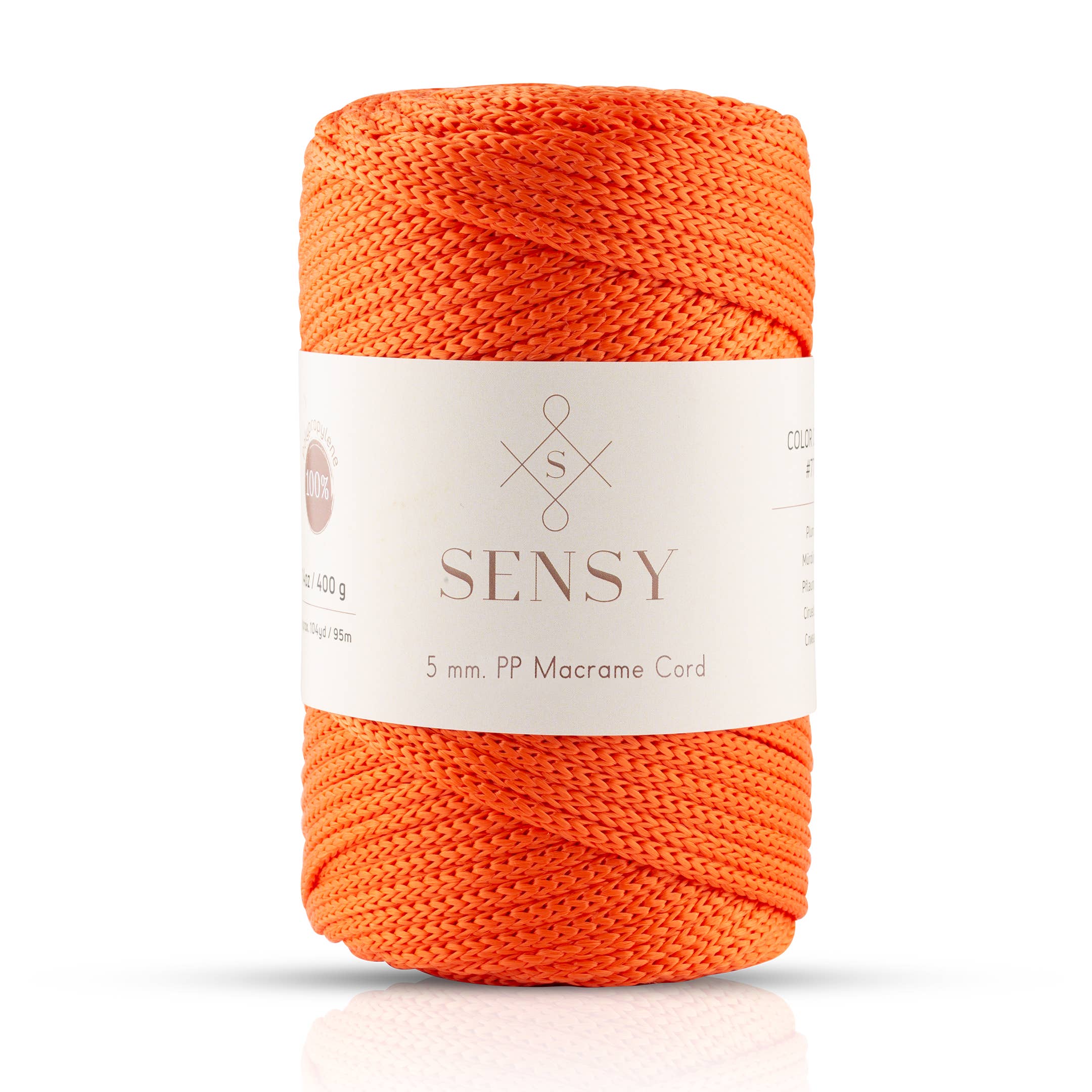 Sensy - Wholesale Yarn - Sensy Premium 5mm - 104 yards 100% Polyester Macrame Yarn34