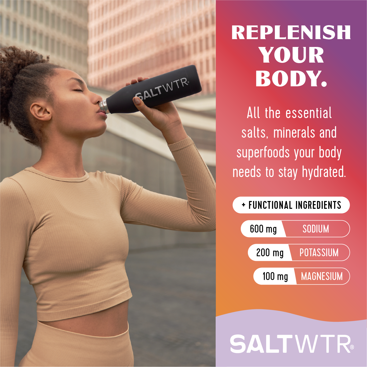 SOiL Organic Aromatherapy and Skincare - Wholesale Powdered Health Drink - SaltWTR Daily Functional Electrolytes - Variety Pack8