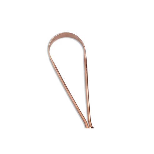 Goodly Gosh - Wholesale Tongue Scraper - Traditional Copper Tongue Cleaner | Single Handle Oral Care Tool2