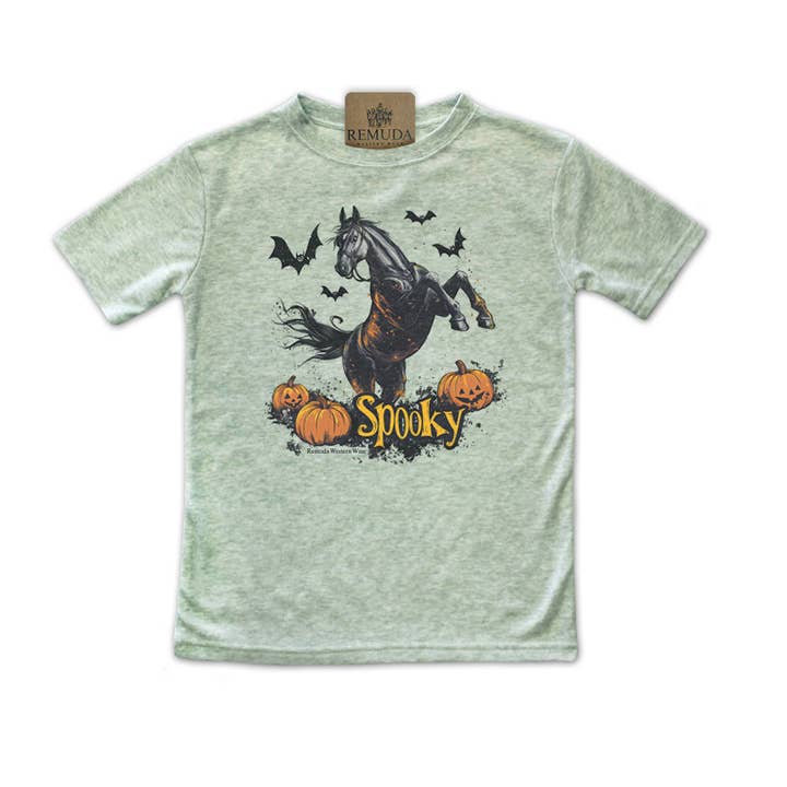 SPOOKY - Toddler Western Horse Halloween Tee for wholesale by Remuda Western Wear