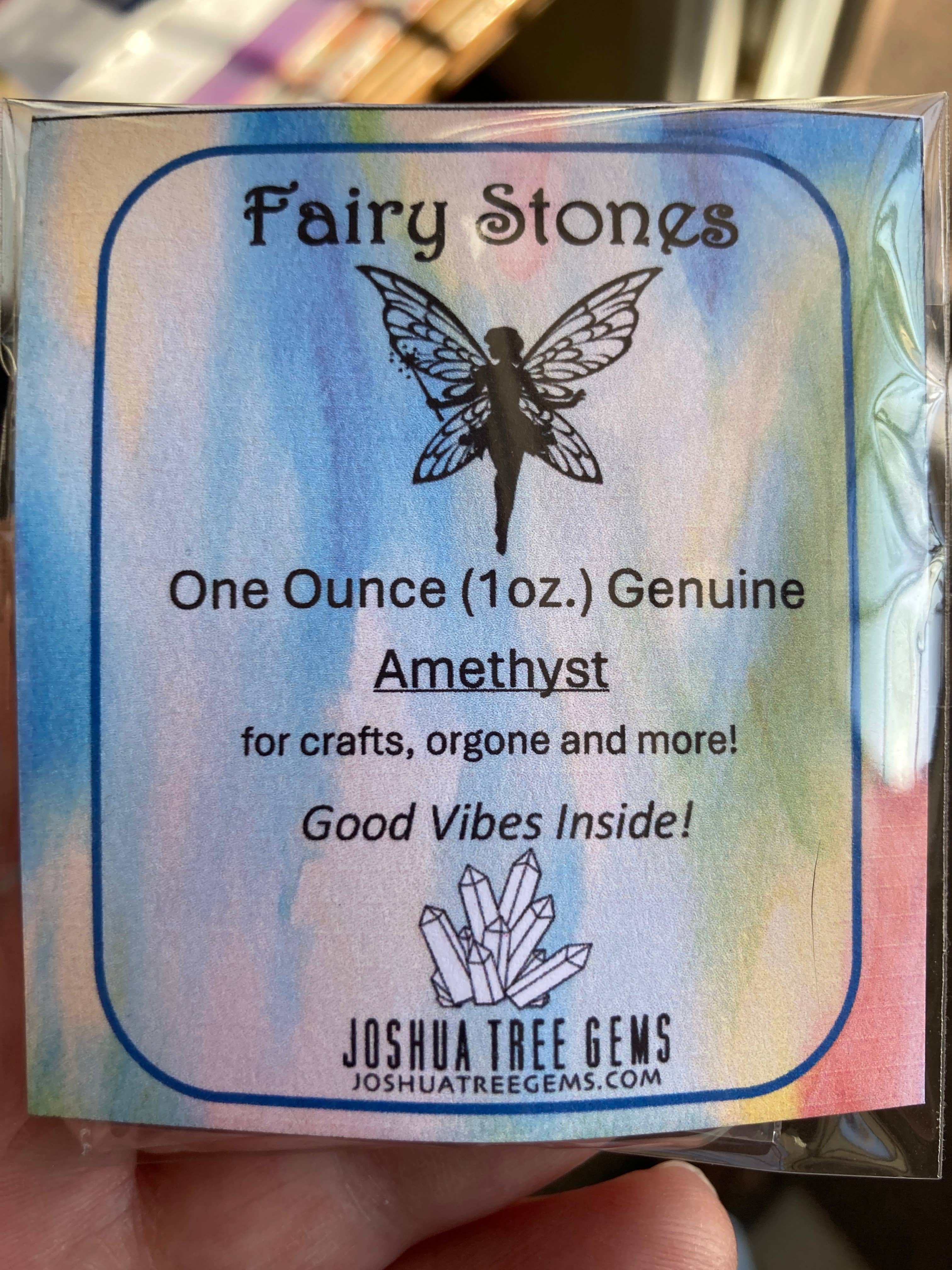 Joshua Tree Gems - Wholesale Spiritual Stone/Crystal - Fairy Stones, Amethyst, Smaller Size Genuine Gemstones 1oz.0