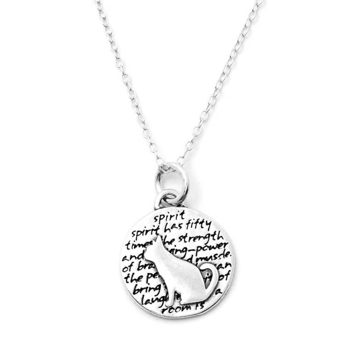 Cat Necklace (Spirit)-D31SM for wholesale by Kevin N Anna