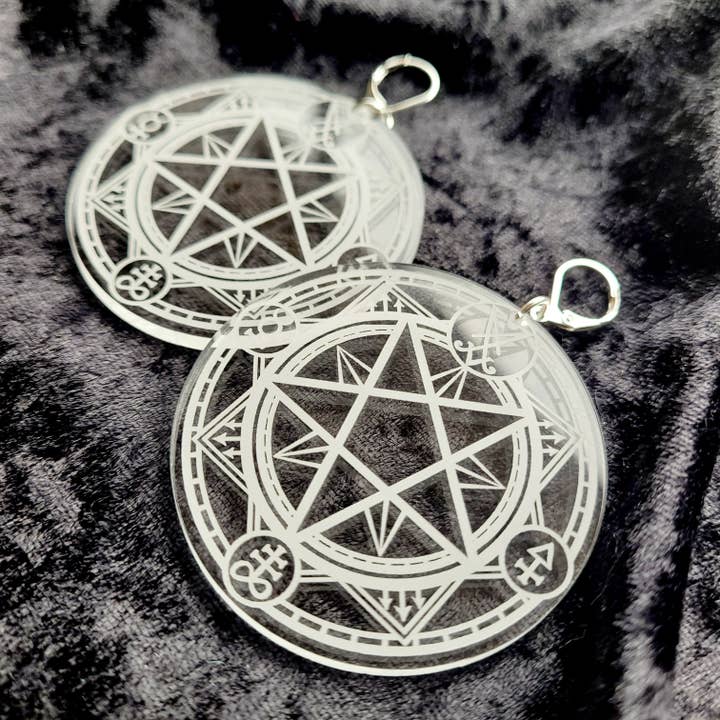 Summoning Circle Earrings for wholesale by Sugar and Vice
