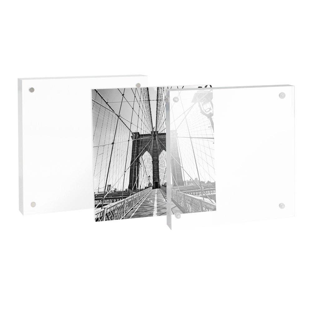 Isaac Jacobs International - Wholesale Picture Frame - Isaac Jacobs Super Thick Clear Acrylic Magnetic Photo Frame6