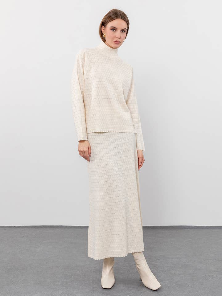 Jersey de cuello alto de lana para venta al por mayor de Serianno