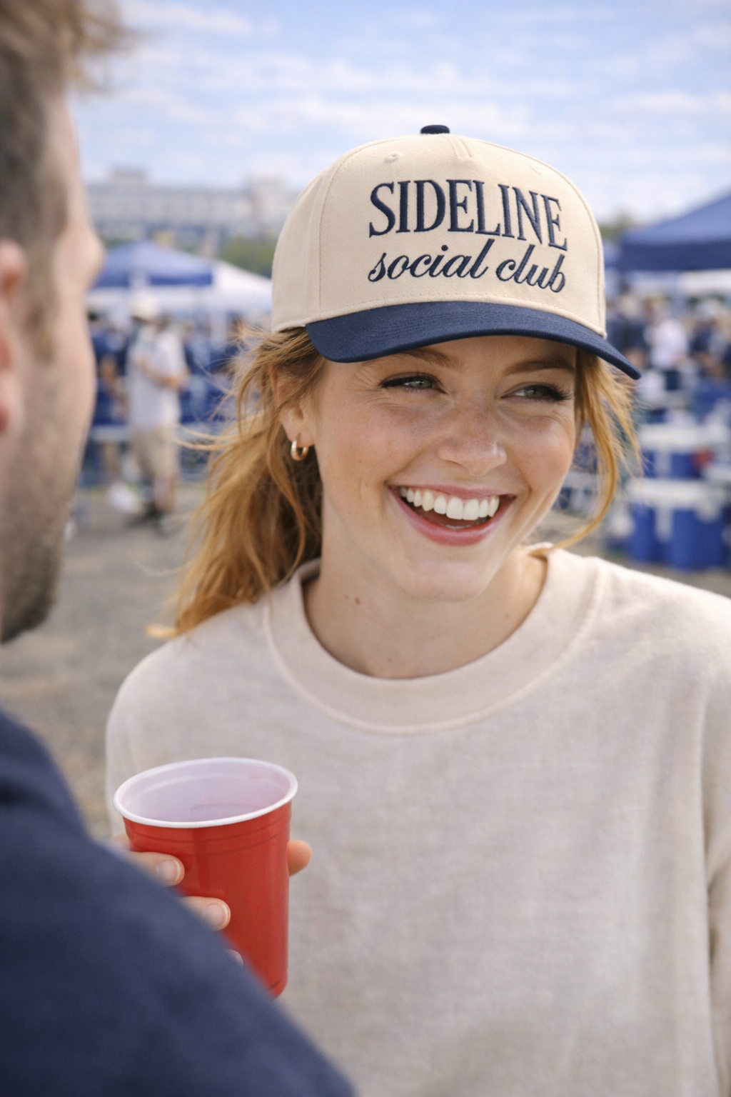 Ginger And Thread - Wholesale Trucker hat – Women’s - Sideline Social Club Embroidered Baseball Hat for Sports Mom4