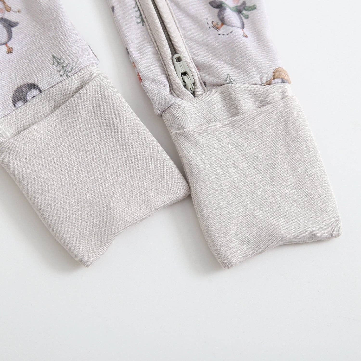 Luxie Charm - Wholesale Bodysuit (Footed) - Baby - Penguins On Ice Zippered Romper NICU Friendly Footie4