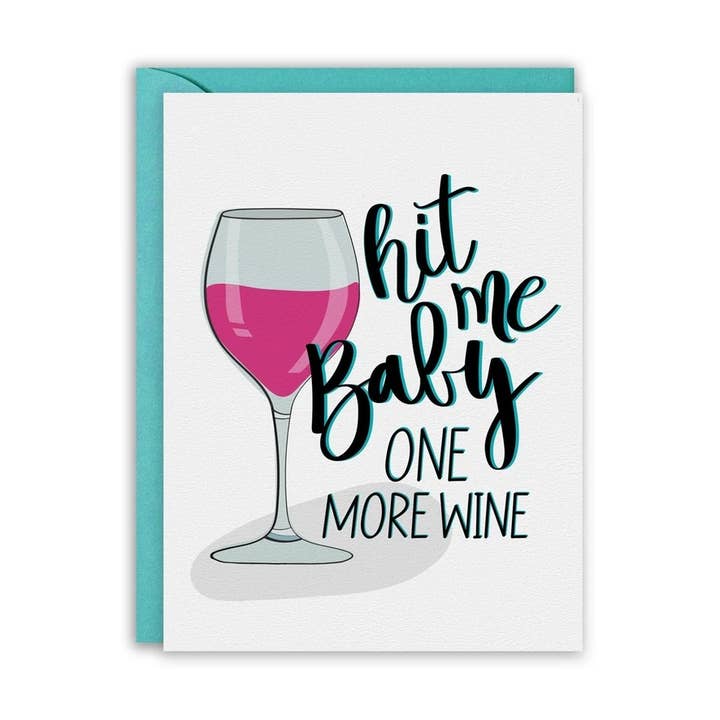 One More WINE for wholesale by PaperVioletDesigns